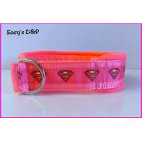 Halfcheck neon roze superman 